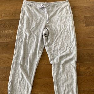 Something navy fleece jogger pants